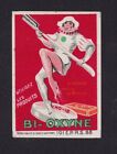 Ancienne     étiquette  allumettes France  BN153359 Bi Oxyne Femme Années 30