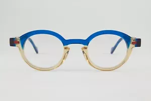 Authentic Anne et Valentin D-MO 1327 43mm Translucent Blue Brown Glasses France - Picture 1 of 6