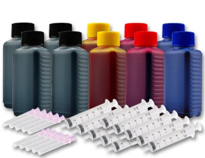 1000ml Drucker Tinte Nachfüllset für HP912 HP912XL Patronen Refillset - Bild 1 von 2