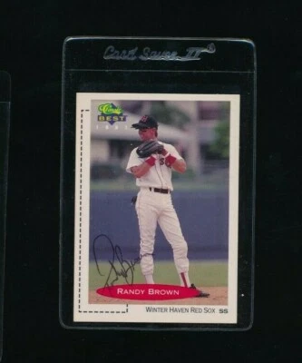 1991 Classic Minor League #131 Randy Brown Winter Haven Red Sox signed autograph - Image 1 of 2