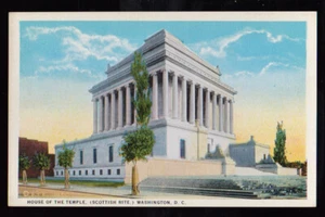 WASHINGTON DC ca 1920s House of the Temple Scottish Rite Postcard - Bild 1 von 2
