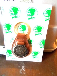 North American Hunting Club Life Member Leather KeyChain - NEW - Picture 1 of 2