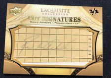 2011 SP Legendary Cuts Cut Exquisite Signatures Richie Ashburn Auto 3/3 RAB20