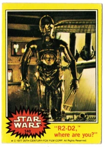Carta C3PO 1977 Topps Star Wars Serie 3 # 140 (ex) B - Foto 1 di 2