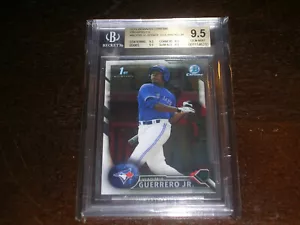 2016 Bowman Chrome 1st Prospects Vladimir Guerrero Jr BGS 9.5 (True Gem Mint) - Picture 1 of 3