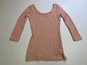 Women’s Decree Brand (Size XS) Casual Lace Design Top (Made of Pink Lace) - Picture 1 of 6