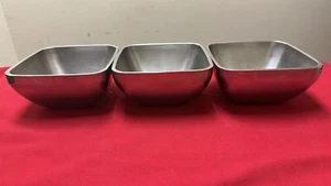 (3) Vollrath 47672 Square Insulated Bowls - Picture 1 of 3