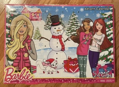 Brand New 2015 Barbie Christmas Advent Calendar 24 Gifts - Image 1 of 4