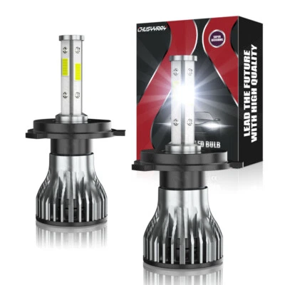 2PC FOR TOYOTA T100 1993-1998 4-Side H4 9003 White 8000LMKit LED Headlight - Image 1 of 4