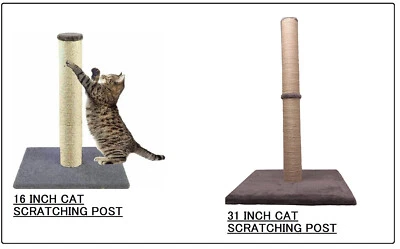 CAT SCRATCHING POLE Post Pad Scratcher Play Stand Scratch Kitten - Image 1 of 4