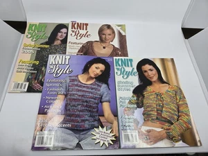 KNIT 'N STYLE Magazine Lot of 4 issues 2003 2005 Crochet & Knitting Patterns - Picture 1 of 5