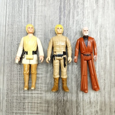 Kenner Vintage Star Wars Luke Skywalker Farm Boy, Empire Strikes Back, Obi-Wan Foto 1 de 4
