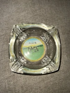 Somerset, Kentucky Clear Glass Ashtray 4.5” Approximately Vtg See Pics - Picture 1 of 11