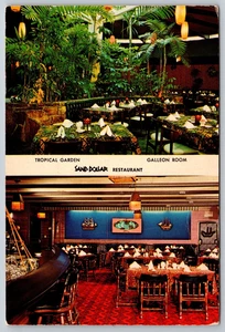 AK Florida St. Petersburg Sand Dollar Restaurant Tropische Galeone um 1960 - Bild 1 von 2