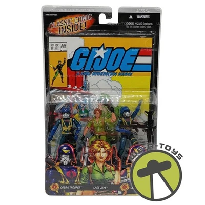 G.I. Joe Comic Pack Cobra Troopers and Lady Jaye Action Figures 2006 Hasbro New - Image 1 of 4
