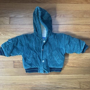 Abrigo de invierno vintage Carters verde pana forrado Sherpa - Imagen 1 de 5