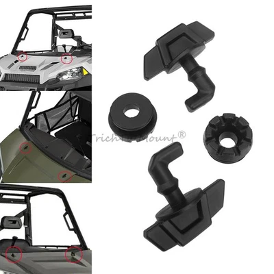 2x ojales de palanca de cierre de capó para Polaris RZR XP 4 1000 Range 570 900 1000 Crew Foto 1 de 4