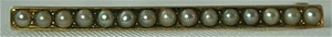 ANTIQUE 14K GOLD NATURAL PEARL BAR PIN - Picture 1 of 3