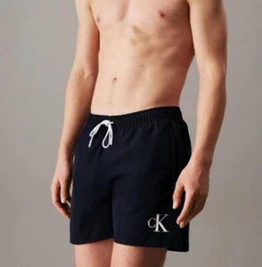 Pantaloncini da bagno con cordoncino medio - CK Monogram - Imagen 1 de 2