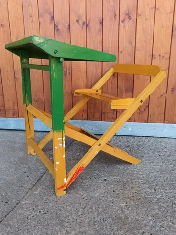 50s Table Vintage Schultisch Desk Children Folding Table Wood Desk Retro 50er Cover