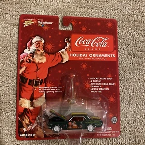 1965 FORD MUSTANG JOHNNY White LIGHTNING COCA-COLA XMAS HOLIDAY ORNAMENTS 2004 - Picture 1 of 10