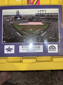 ~ ALL STAR GAME Coors Field • July 13, 2021 Rockies VIP SEALED Picture Cards - Picture 1 of 8