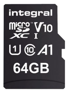 INTEGRAL - MicroSDXC UHS U1 V10 Memory Card 100MB/s, 64GB - Picture 1 of 3