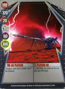 Bakugan Battle Brawlers The AG Plateau Metal Trading Card - Picture 1 of 2