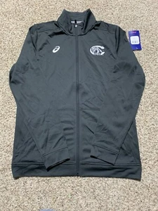 ASICS Men’s Cougars Tricot Full Zip Warm Up Jacket Sz. L NEW A031A755-090 Gray - Foto 1 di 2