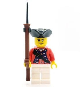 Pirates British Redcoat Infantry Soldier Napoleonic made with real LEGO® Figure - Picture 1 of 3