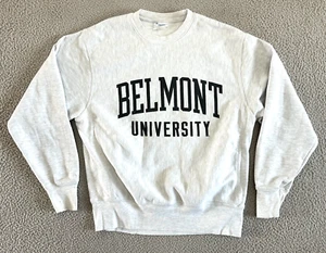 Vintage Weave Belmont University Crewneck Sweatshirt sz Medium Champion Reverse - Picture 1 of 19