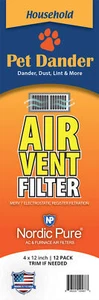 Filtros de ventilación de aire reductores de caspa para mascotas 4x12 (filtros de ventilación de registro) 1 paquete de 12 - Imagen 1 de 5