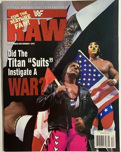 WWF BRET HART Raw Wrestling Magazine NOVEMBER 1998 wwe * No Poster or Catalog - Picture 1 of 5