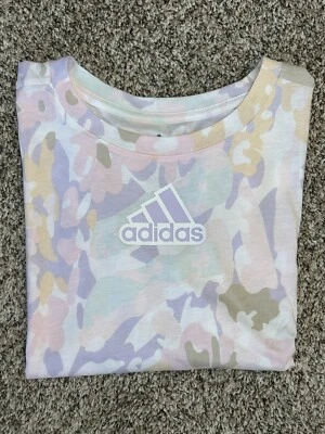New Adidas Girls T-shirt Tee Top Blouse Logo Size 14+ LARGE +   (D21) - Image 1 of 4