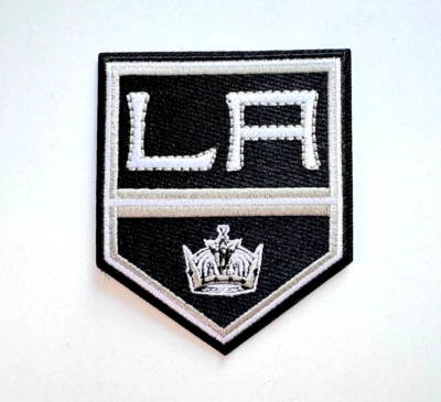 MARKENLOS Los Angeles Kings Team NHL Logo Ice Hockey zum Aufbügeln Aufnäher Patch USA
