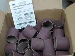 10 PIECES - 3M™ Cloth Spiral Band Drum Sander Roll 341D, 50-Grit 2" x 2" in (HR) - Picture 1 of 8