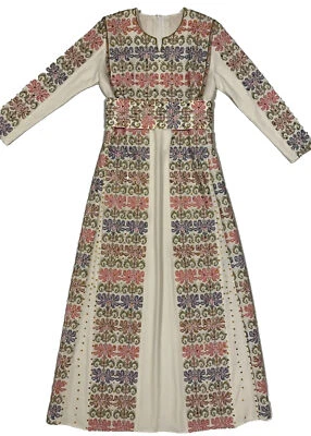 Palestinian Traditional Middle Eastern Women Dress Thobe Size M  - Image 1 of 4
