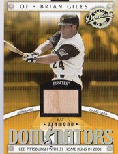 2001 (PIRATES)  Donruss Class of 2001 Diamond Dominators #DM19 Giles