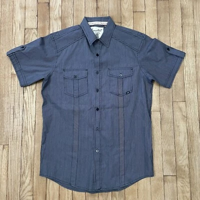 Coastal Short Sleeve Button Up Shirt Menswear Casual Dressy Medium - Image 1 of 4