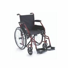 Carrozzina Pieghevole Autospinta CP100 Rossa Sedia a rotelle disabili Moretti