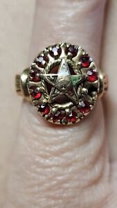 Vintage ORDER Of EASTERN STAR ring