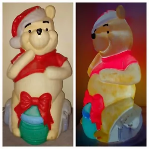 Vintage Santa's Best Winnie The Pooh 33" Christmas Lighted Blow Mold Honey Pot. - Picture 1 of 20