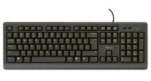 Trust TK-150 Silent Wired USB Keyboard, Black - 23984 - Picture 1 of 3