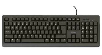 Trust TK-150 Silent Wired USB Keyboard, Black - 23984 - Image 1 of 3