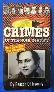 CRIMES OF THE 20TH CENTURY BY REASON OF INSANITY VHS TED BUNDY SON OF SAM - Foto 1 di 3