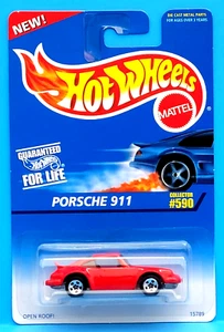 HOT WHEELS - PORSCHE 911 - #590 - ALL SMALL WHEELS VARIATION - NICE - Picture 1 of 3