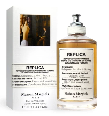 Maiosn Margeila Replica Whispers in the Library EDT 3.4oz 100ml Spray New in Box - Image 1 of 4
