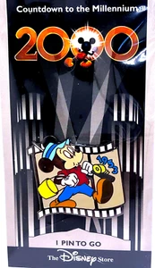 Pin de intercambio Disney - Cuenta regresiva para el milenio - Mickey Mouse 1953 #2 en tarjeta - Imagen 1 de 3