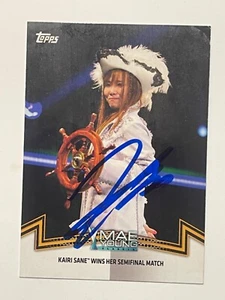 WWE KAIRI SANE Signed Card Raw Smackdown - Picture 1 of 1