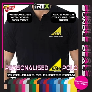 PERSONALIZADO GAS SEGURO BORDADO POLO PRO RTX INGENIERO ROPA DE TRABAJO UNIFORME UNISEX - Imagen 1 de 32